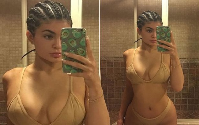 Kylie Jenner flaunts curvy physique in low-cut figure-hugging catsuit