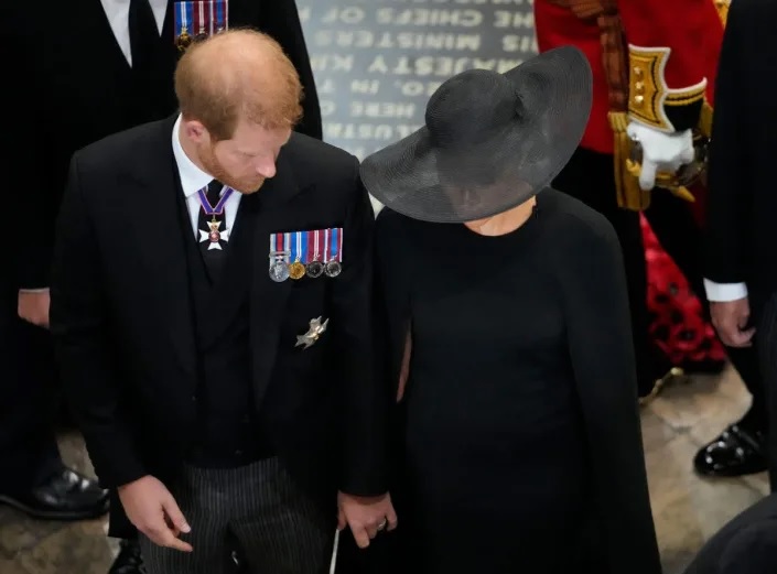 Queen's funeral guest shares Harry's sweet move to make Meghan 'comfortable' at service