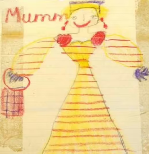 King Charles’s sweet childhood drawings of ‘Mummy’ set to sell for up to £10k at auction. see the Drawings