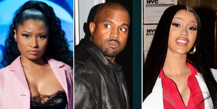 Kanye West shares Illuminati theory about Cardi B and Nicki Minaj in leaked documentary