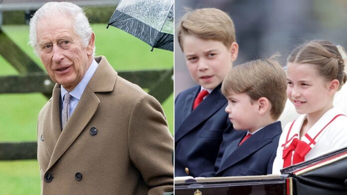 How Prince George, Princess Charlotte and Prince Louis helped King Charles during half-term in Sandringham