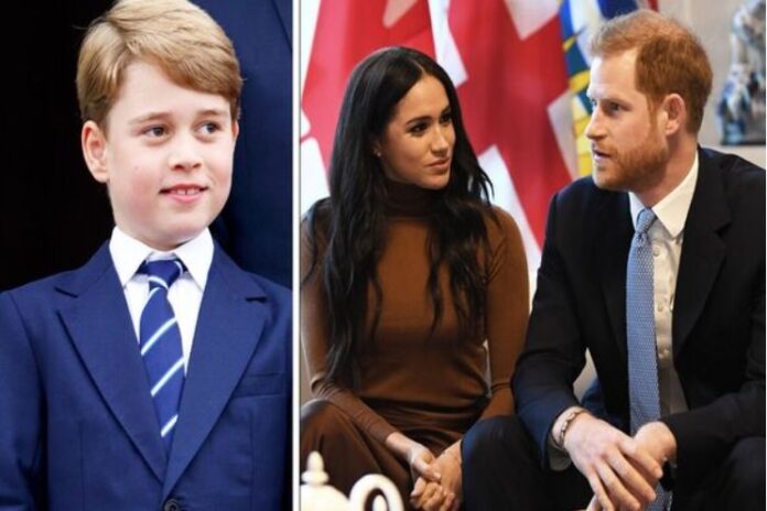 Prince George moment sparked 'wake up call' for Harry and Meghan as fears were realised
