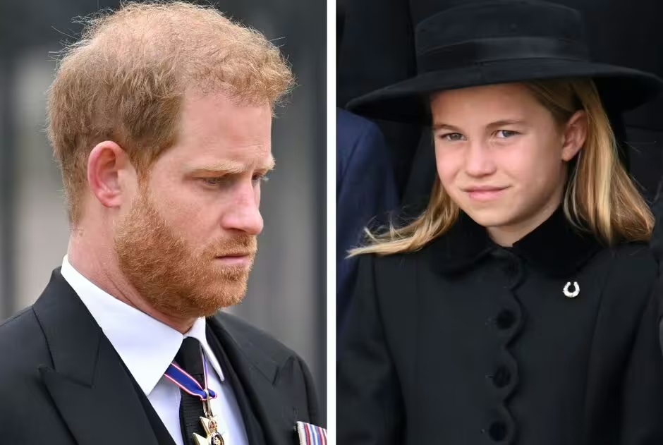 Prince Harry's touching gesture to Princess Charlotte moments before ...